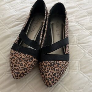 Aubrey Lynn Leopard Print Flats